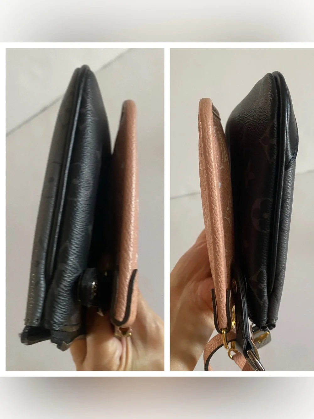 Louis Vuitton pouch x 2 PINK & BLACK